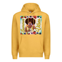 Mustard summer vibes afro kid Premium Hoodie - TumblerDesignByShophia