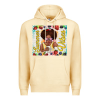 Pina Colada summer vibes afro kid Premium Hoodie - TumblerDesignByShophia
