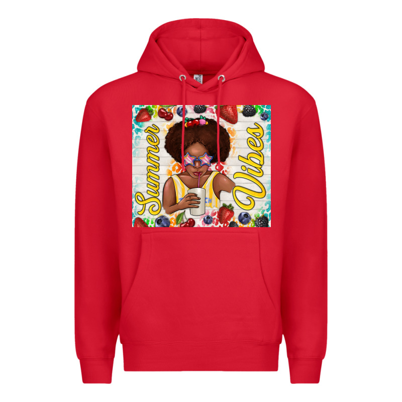 Summer Vibes Afro Kid Premium Hoodie by TumblerDesignByShophia | Teevron
