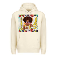 Sandshell summer vibes afro kid Premium Hoodie - TumblerDesignByShophia
