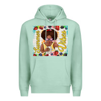 Seafoam summer vibes afro kid Premium Hoodie - TumblerDesignByShophia