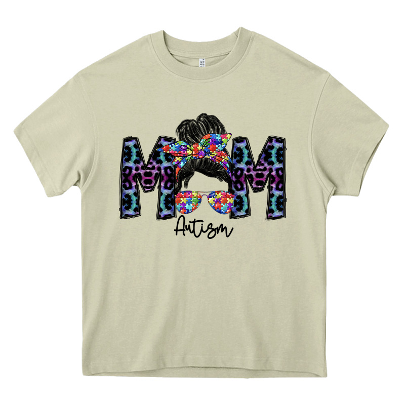 Mom Autism Heavy Core Tee by SublimationCraftShop | Teevron