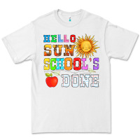 White hello sun schools done Premium Tee - HRA Design Shop
