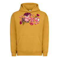 Pigment Peanut Butter Chicken Valentine's Day xoxo Urban Hoodie - FaDigitalArtStudio