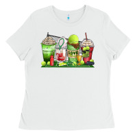 White tennis coffee cups Ladies Tee - Zillion Design Studio