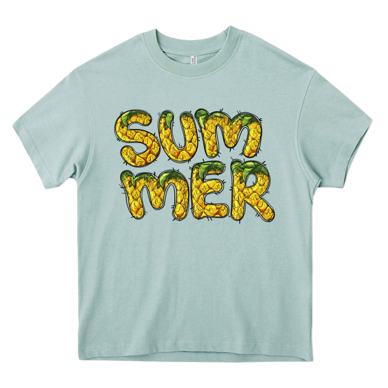 Summer Pineapple Heavy Core Tee by BarkalooDesign | Teevron