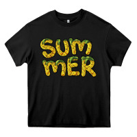 Black summer pineapple Heavy Core Tee - BarkalooDesign