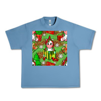 Pebble Blue Christmas unicorn and gift box Urban Heavy Tee - NancyCooperArtShop