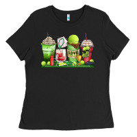 Black tennis coffee cups Ladies Tee - Zillion Design Studio