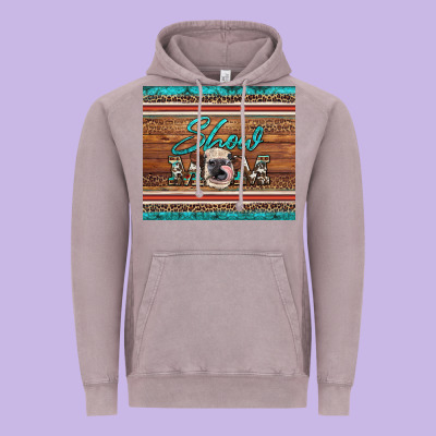 Show Mom Aztec Cowhide Leopard Heifer Vintage Hoodie Designed By Artiststas