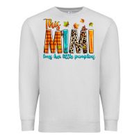 Dove Grey This mimi loves her little pumpkins Premium Sweatshirt - texasbilliewilder