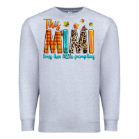 Heather Grey This mimi loves her little pumpkins Premium Sweatshirt - texasbilliewilder