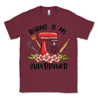 Burgundy baking is my superpower malia Classic Tee - MaliasSmallBusiness