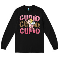 Black cupid cupid cupid valentine's day Long Sleeve Tee - MaliasSmallBusiness
