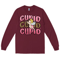 Burgundy cupid cupid cupid valentine's day Long Sleeve Tee - MaliasSmallBusiness