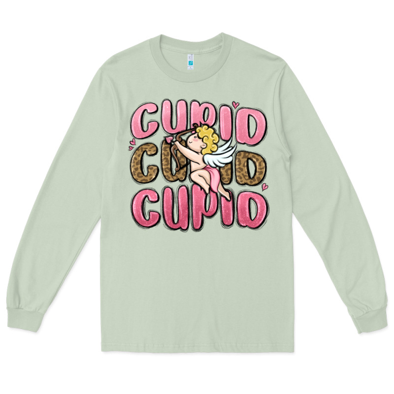 Cupid Cupid Cupid Valentine's Day Long Sleeve Tee by MaliasSmallBusiness | Teevron