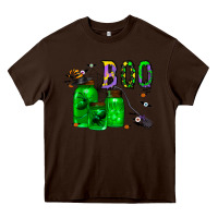 Chocolate Brown boo drink Heavy Core Tee - CowhideDigitalArt