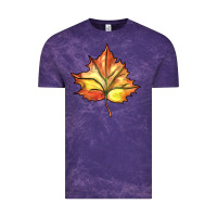 Cloud Purple withered leaf Vintage Tee - BarkalooDesign