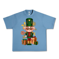Pebble Blue Christmas Nutcracker Urban Heavy Tee - NancyCooperArtShop