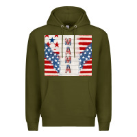 Army Green mama usa Premium Hoodie - TumblerDesignByShophia
