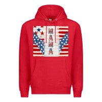 Red mama usa Premium Hoodie - TumblerDesignByShophia