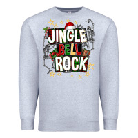 Heather Grey Jingle bell rock Premium Sweatshirt - NancyCooperArtShop
