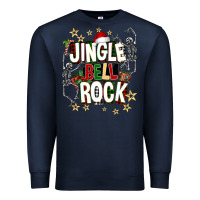 Navy Jingle bell rock Premium Sweatshirt - NancyCooperArtShop
