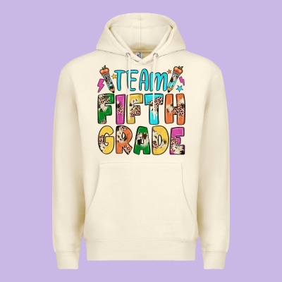 Team Fifth Grade Premium Hoodie Designed By Jahusdesignshop