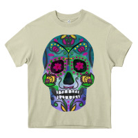 Mossy sugar skull Heavy Core Tee - FaDigitalArtStudio