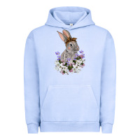 Pigment Grape Ice Easter Day Flowers bunny Urban Hoodie - OliviaCreatesArt
