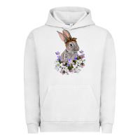 Pigment Lunar Rock Easter Day Flowers bunny Urban Hoodie - OliviaCreatesArt