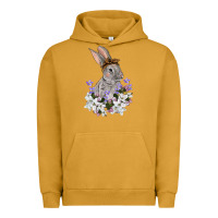 Pigment Peanut Butter Easter Day Flowers bunny Urban Hoodie - OliviaCreatesArt
