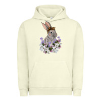 Pigment Pistachio Easter Day Flowers bunny Urban Hoodie - OliviaCreatesArt