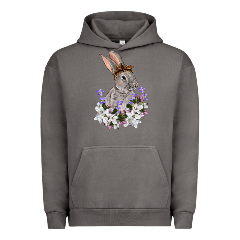 Easter Day Flowers Bunny Urban Hoodie by OliviaCreatesArt | Teevron