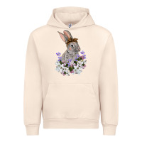 Sandshell Easter Day Flowers bunny Urban Hoodie - OliviaCreatesArt