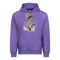 Tulip Easter Day Flowers bunny Urban Hoodie - OliviaCreatesArt