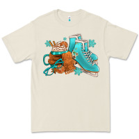 Bone Winter Ice Skating Boots And Coffee Premium Tee - FaDigitalArtStudio