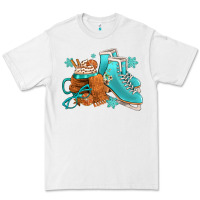 White Winter Ice Skating Boots And Coffee Premium Tee - FaDigitalArtStudio