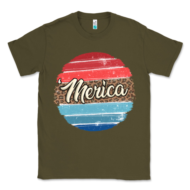 Leopard Merica Classic Tee by MaliasSmallBusiness | Teevron