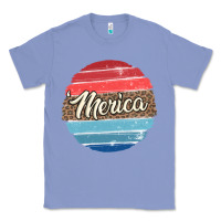Colony Blue leopard merica Classic Tee - MaliasSmallBusiness