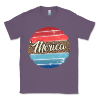 Lavender leopard merica Classic Tee - MaliasSmallBusiness