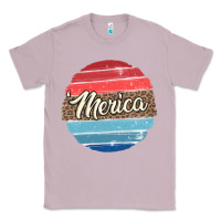 Lilac leopard merica Classic Tee - MaliasSmallBusiness