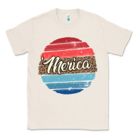Natural leopard merica Classic Tee - MaliasSmallBusiness