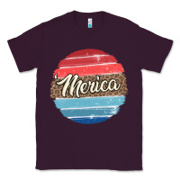 Plum leopard merica Classic Tee - MaliasSmallBusiness