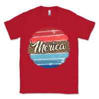 Red leopard merica Classic Tee - MaliasSmallBusiness