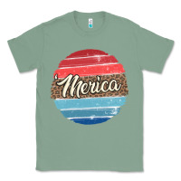 Sage leopard merica Classic Tee - MaliasSmallBusiness
