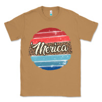 Toasted Coconut leopard merica Classic Tee - MaliasSmallBusiness