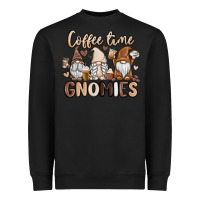 Black coffee time gnomies Heavyweight Sweatshirt - MaliasSmallBusiness