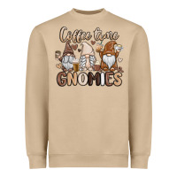 Mushroom coffee time gnomies Heavyweight Sweatshirt - MaliasSmallBusiness