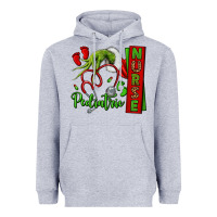 Heather Grey Christmas Character Heavyweight Hoodie - NancyCooperArtShop